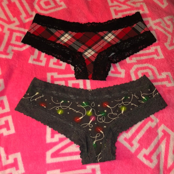 New Victoria’s Secret Pink Cheeky Panties Bundle - Picture 1 of 4